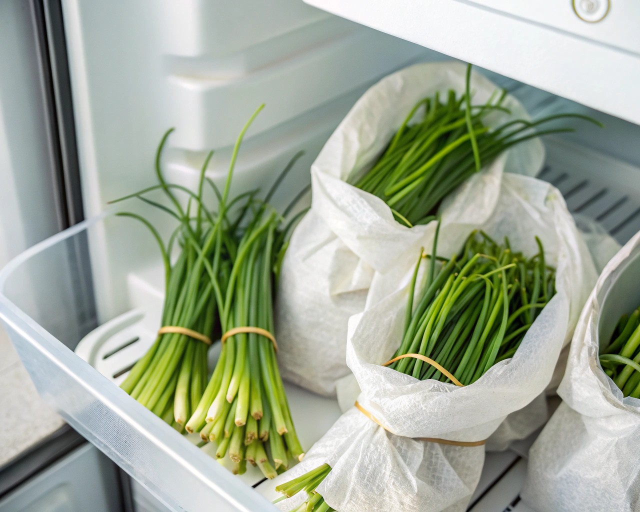 Proper storage techniques to extend the longevity of harvested scapes.