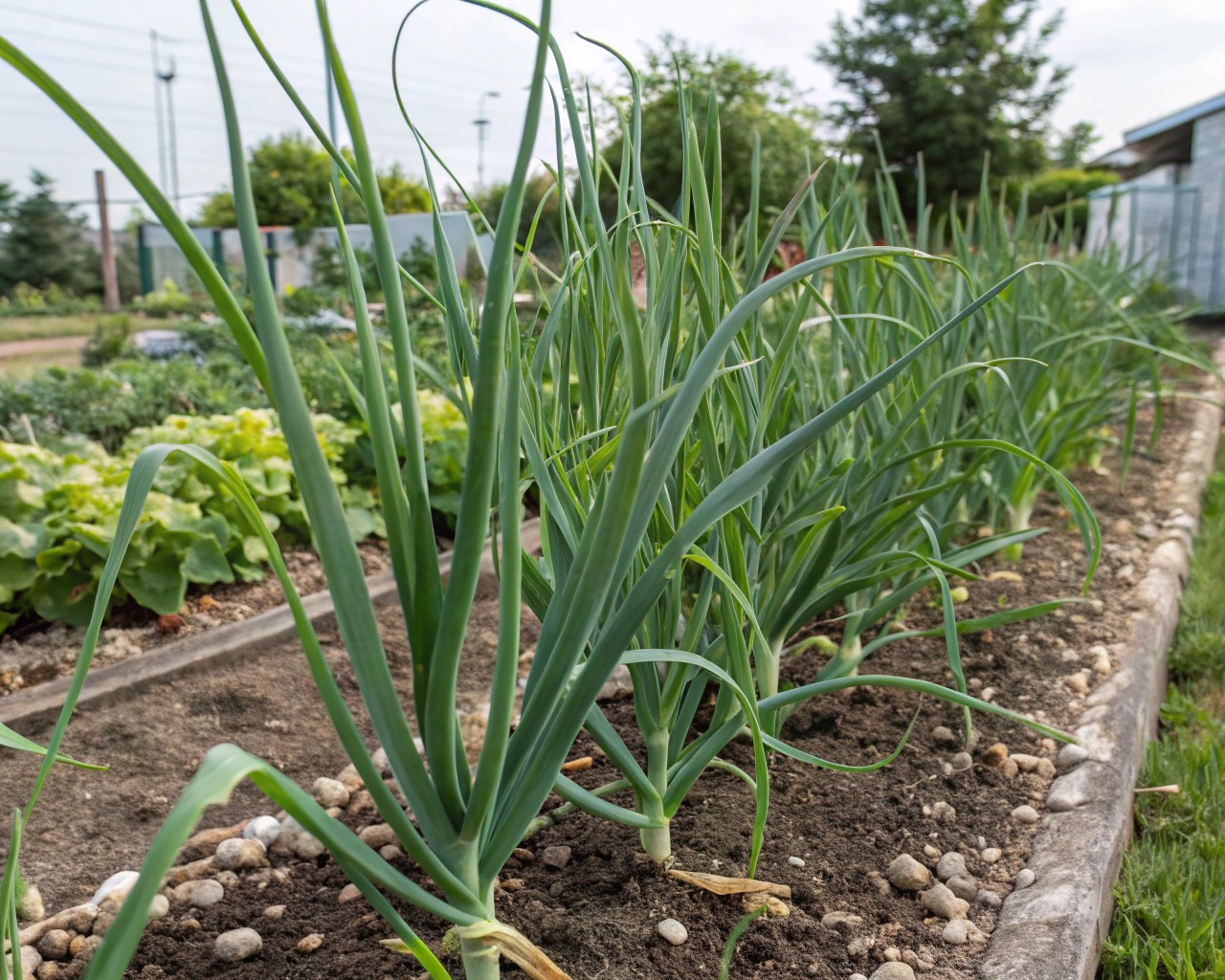 Removing scapes enhances bulb size and quality.